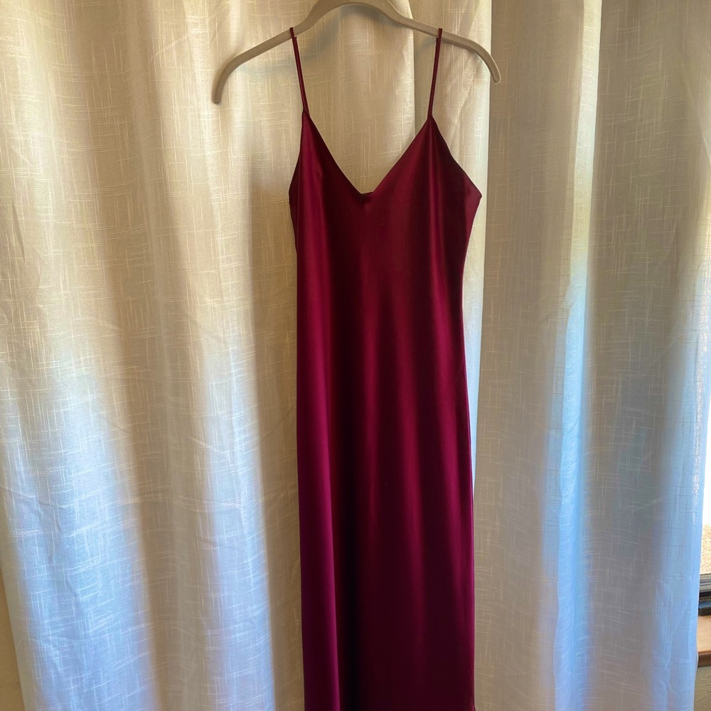 NWT Nili Lotan Cami Gown Burgandy